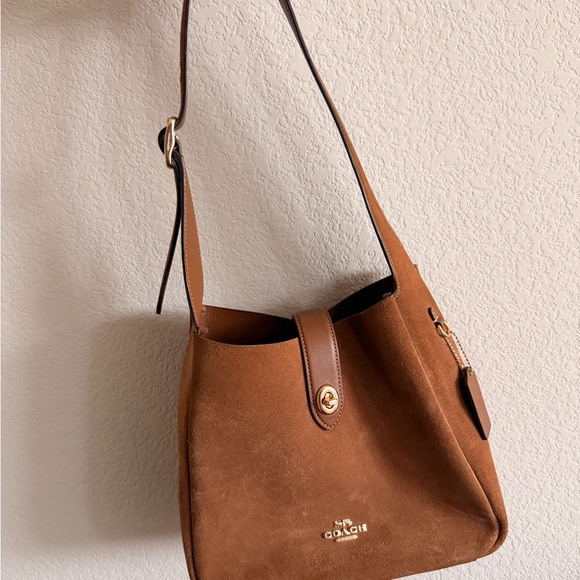 Coach Handbags - Coach Hadley Suede Shoulder Bag